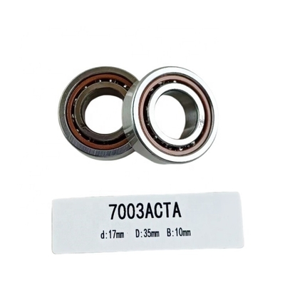 Rolamento de Esferas 7003AC Estrutura de Contato Angular para Máquinas de Automóveis 17*35*10mm