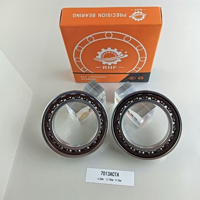 Rolamento de esferas de contacto angular de linha única 65*100*18mm 7013AC para oficinas de reparação de máquinas