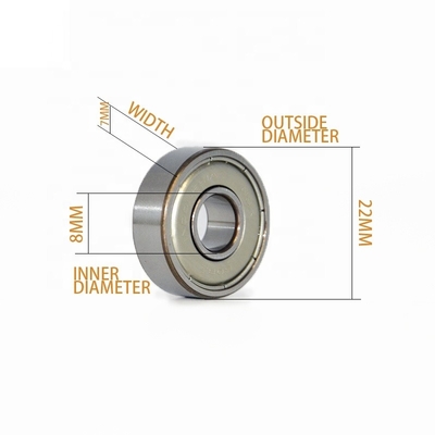 NSK 608 ZZ Rolamento de Esferas de Groove Profundo 8*22*7mm para Mineração Metalurgia Agricultura Química