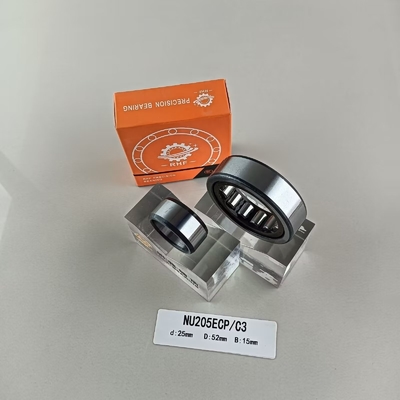 Rolamentos cilíndricos de linha única de 25*52*15 mm para lubrificação com graxa ou óleo lubrificados