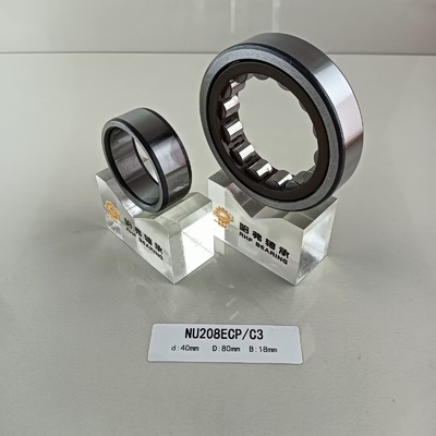 NU/NJ/NF208ECP Rolamentos cilíndricos 40*80*18 mm para a indústria farmacêutica