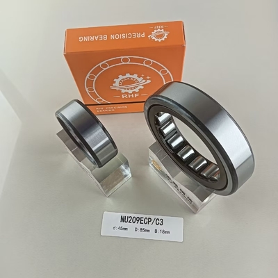 Rolamentos de rolos cilíndricos para máquinas pesadas de linha única 45*85*19 mm NU/NJ/NF209ECP