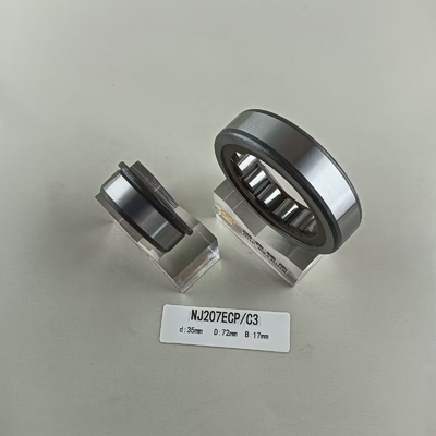 35*72*17mm NU/NJ/NF207ECP Rolamentos cilíndricos lubrificados com gordura ou óleo