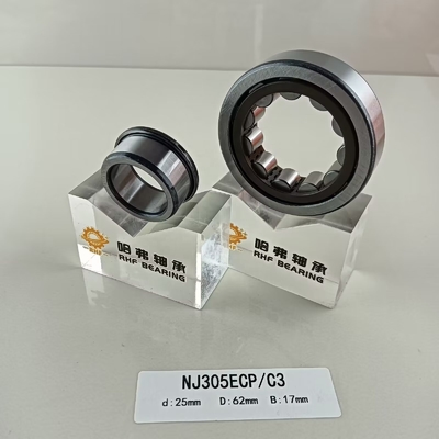 Lubrificante de graxa ou óleo lubrificado NU/NJ/NF305ECP Rolamento cilíndrico de rolos 25*62*17mm
