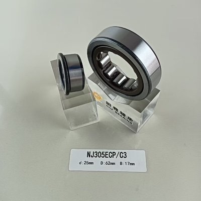 Lubrificante de graxa ou óleo lubrificado NU/NJ/NF305ECP Rolamento cilíndrico de rolos 25*62*17mm