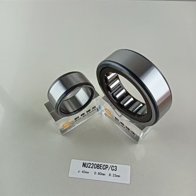 Acero cromado Gcr15 NU/NJ/NF2208ECP Rolamentos cilíndricos 40*80*23mm para uso industrial
