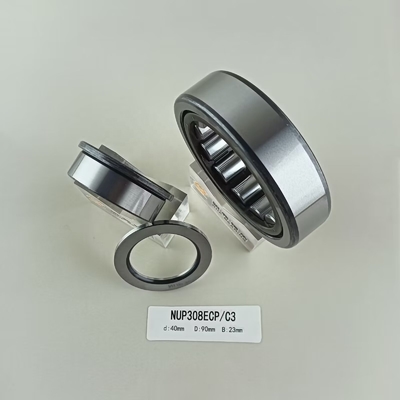NUP308ECP Rolamentos cilíndricos de linha única 40*90*23mm para lubrificação com graxa ou óleo