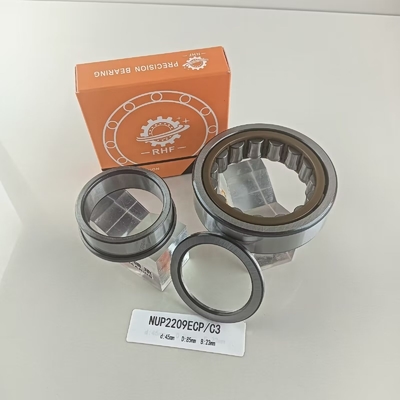 NUPF2209ECP Rolamentos cilíndricos de 45*85*23 mm para lubrificantes lubrificados com gordura ou óleo